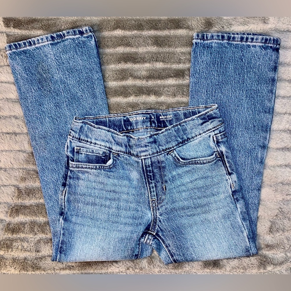 Old Navy Pull-On Boot Leg Jeans for Girls ~ Size: 5/6